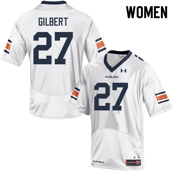 Women #27 Marquise Gilbert Auburn Tigers College Football Jerseys Sale-White - Click Image to Close